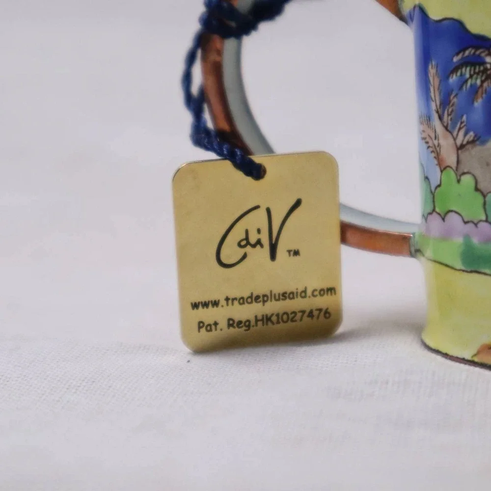 Charlotte di Vita Numbered Edition Miniature Teapot Hand Painted w/Box Certified - Picture 6 of 9